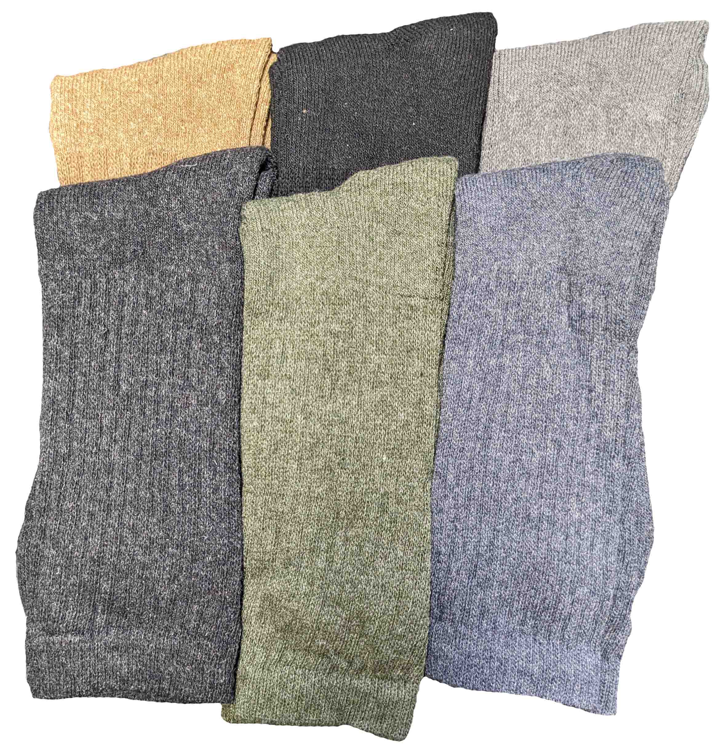 Dickies 6-pack Assorted Mens Cotton Socks - Click Image to Close